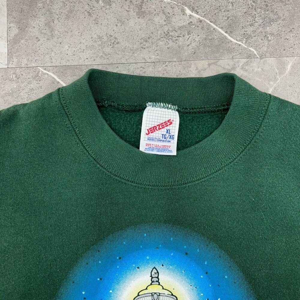 90s Vintage Hershey Sweatshirt Mens XL Chocolate Kiss Faded Winter‎ Christmas - Picture 4 of 12